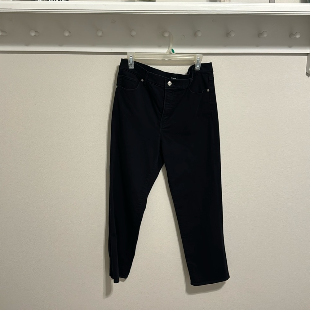 Express black jeans. High rise. Straight leg. Size 12